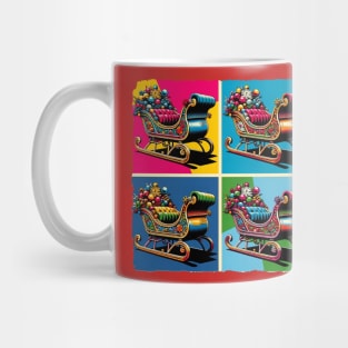 Sleigh the Pop Art Way: A Vibrant Holiday Voyage - Classic Christmas Mug